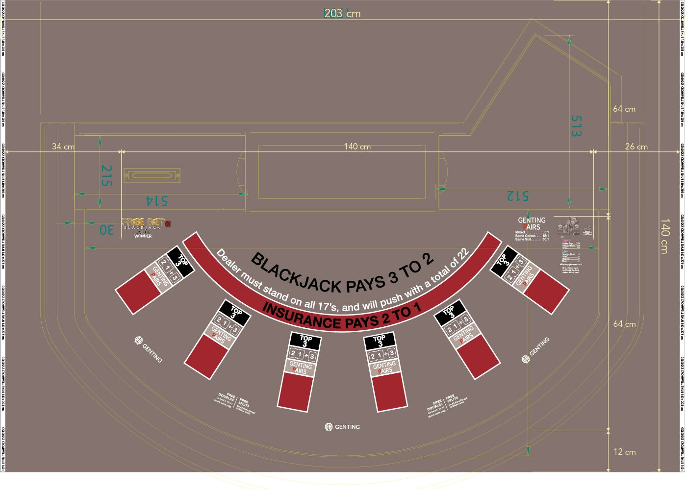 Layout,Cromwell Rd,Snub,BJ,Free bet,6 Player,Grey