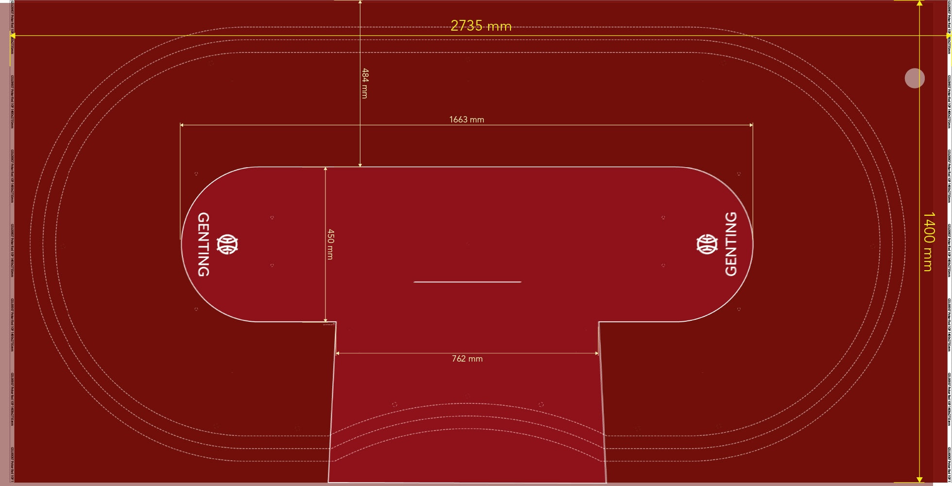 Layout, Poker, 10 Player