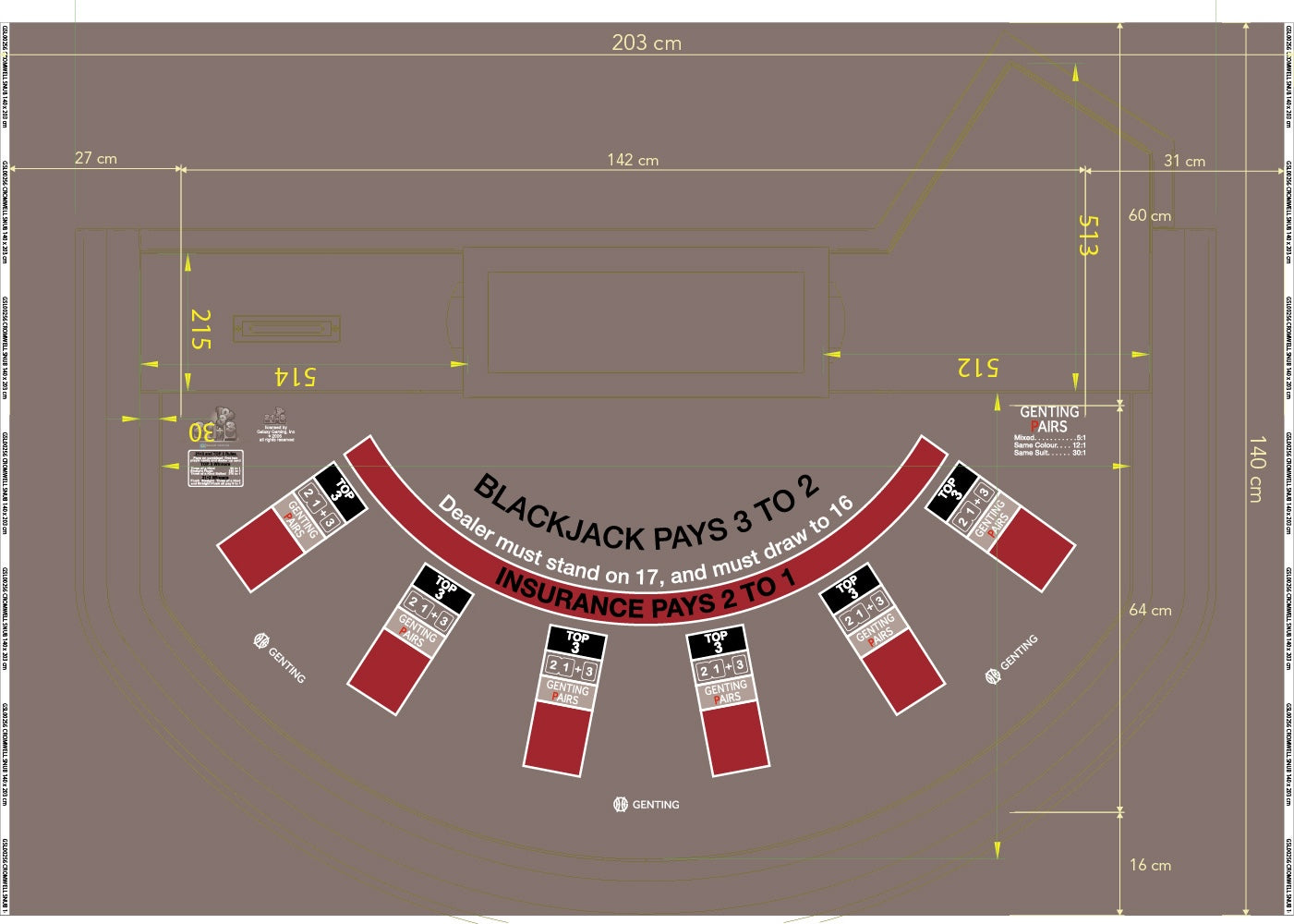 Layout,Cromwell Rd,Snub,BJ,Genting Pairs,6 Player,Grey